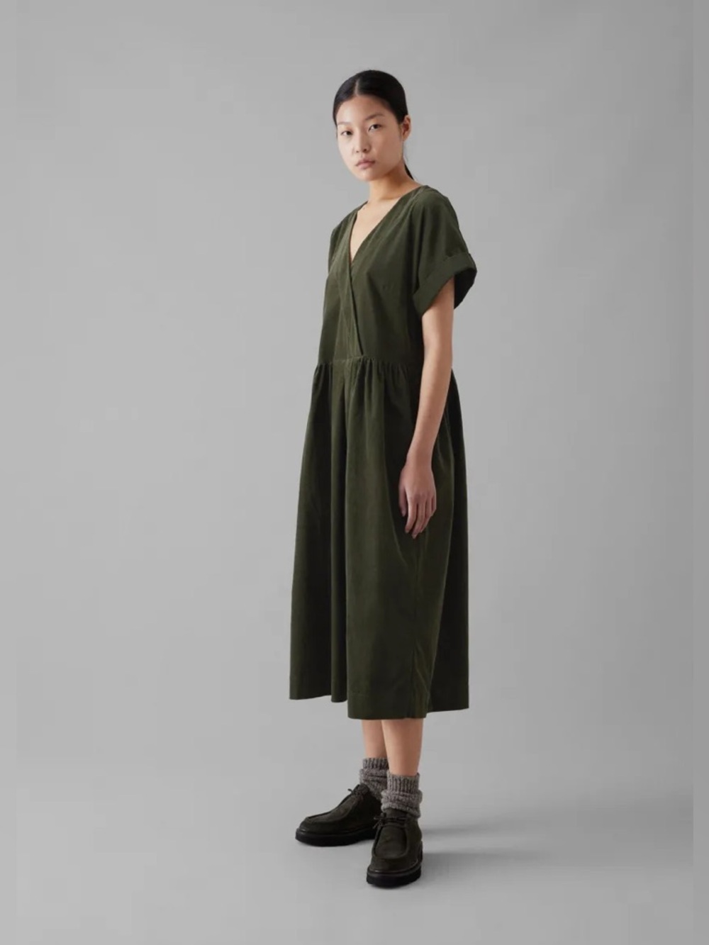 Toast needlecord dress